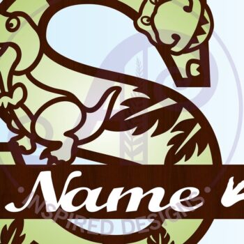 Intra απο ξύλο plywood 3mm-4mm πάχος – T Rex Κεφαλαίο γράμμα S Αποκοπή αρχείου Δίασταση  20x20 cm INTRAFABR-69213764 - Image 3