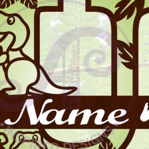 Intra απο ξύλο plywood 3mm-4mm πάχος – T Rex Κεφαλαίο γράμμα U Δίασταση  20x20 cm INTRAFABR-69213801