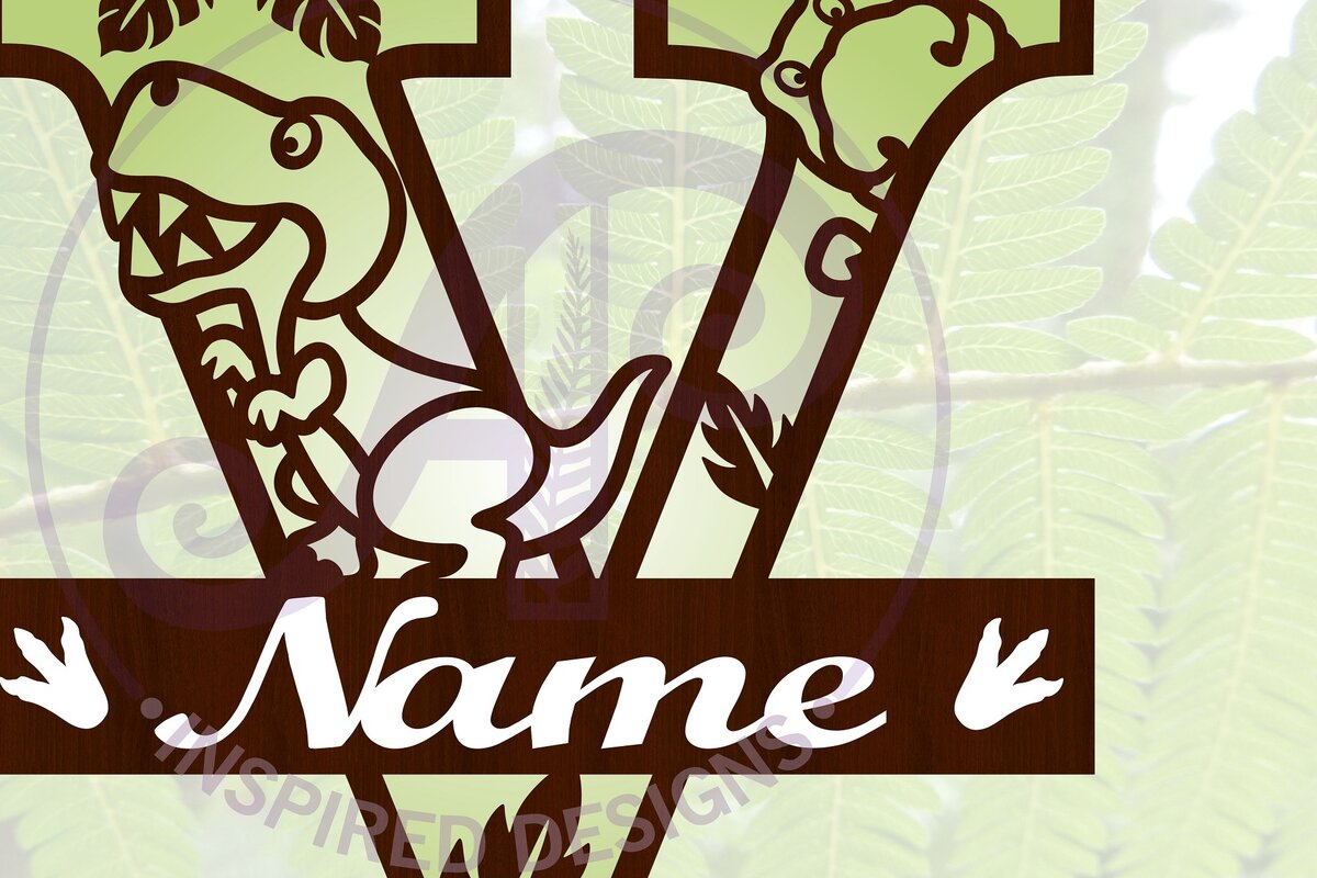 Intra απο ξύλο plywood 3mm-4mm πάχος – T Rex Κεφαλαίο γράμμα V Αποκοπή αρχείου Δίασταση  20x20 cm INTRAFABR-69213823