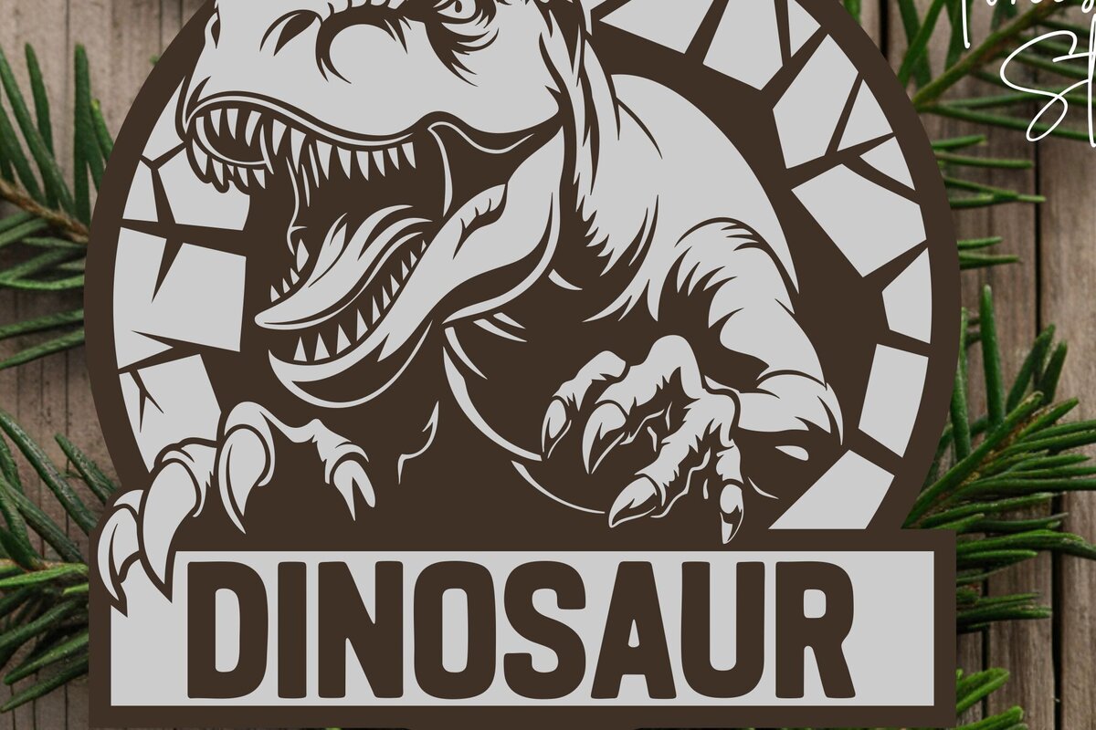 Intra απο ξύλο plywood 3mm-4mm πάχος – T-Rex Dinosaur Δίασταση  20x20 cm INTRAFABR-116921037