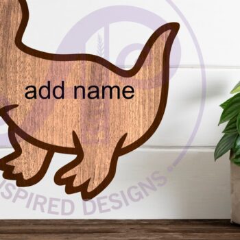 Intra απο ξύλο plywood 3mm-4mm πάχος – Σημάδι δύο επιπέδων περίγραμμα δεινοσαύρων T Rex Δίασταση  20x20 cm INTRAFABR-110796533 - Image 2