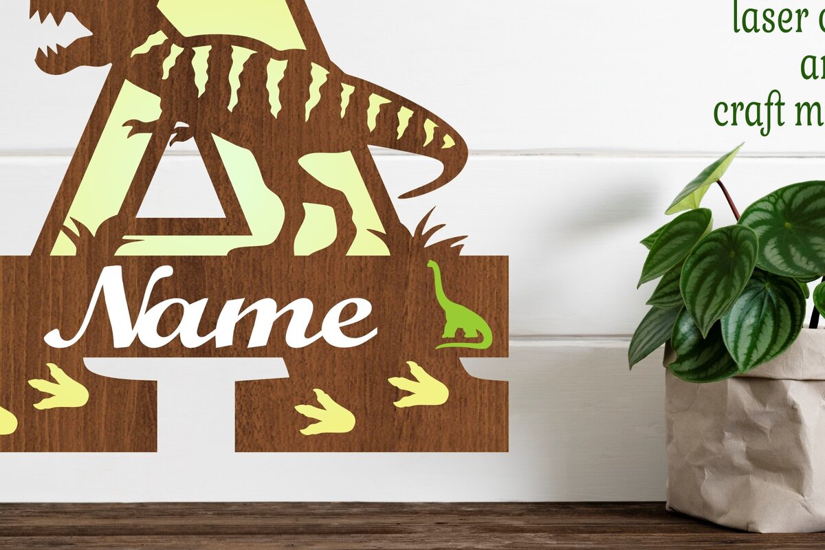 Intra απο ξύλο plywood 3mm-4mm πάχος – Μονόγραμμα T Rex κεφαλαίο γράμμα σε αρχείο Δίασταση  20x20 cm INTRAFABR-74812279