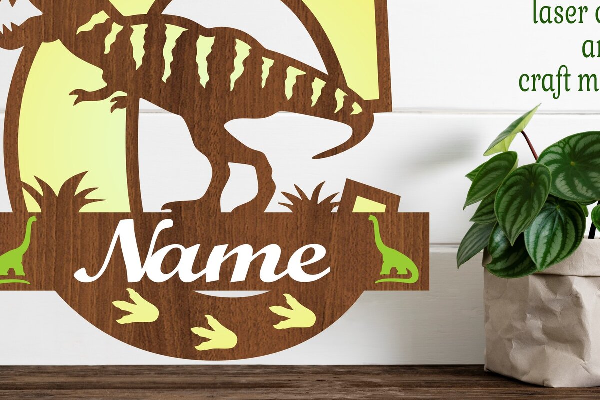 Intra απο ξύλο plywood 3mm-4mm πάχος – T Rex Μονόγραμμα με κεφαλαίο γράμμα C Αρχείο Δίασταση  20x20 cm INTRAFABR-74812323