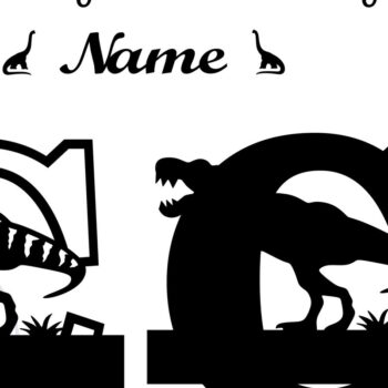 Intra απο ξύλο plywood 3mm-4mm πάχος – T Rex Μονόγραμμα με κεφαλαίο γράμμα C Αρχείο Δίασταση  20x20 cm INTRAFABR-74812323 - Image 2