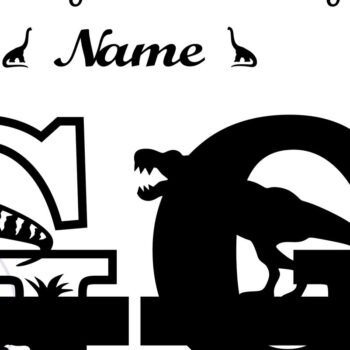 Intra απο ξύλο plywood 3mm-4mm πάχος – T Rex Μονόγραμμα με κεφαλαίο γράμμα G Αρχείο Δίασταση  20x20 cm INTRAFABR-74812396 - Image 2