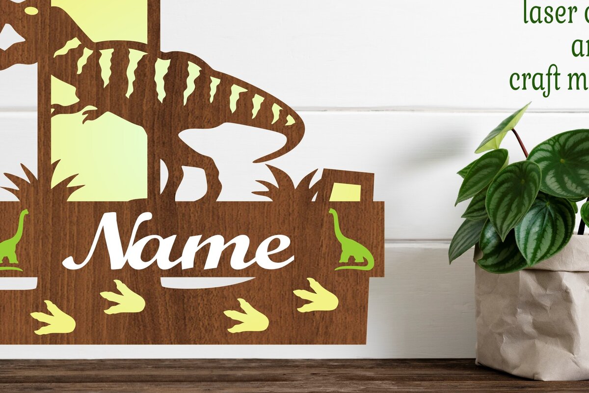 Intra απο ξύλο plywood 3mm-4mm πάχος – T Rex Μονόγραμμα κεφαλαίο γράμμα L Αρχείο Δίασταση  20x20 cm INTRAFABR-74812513