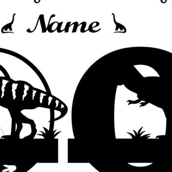 Intra απο ξύλο plywood 3mm-4mm πάχος – Μονόγραμμα T Rex Κεφαλαίο γράμμα O Αρχείο Δίασταση  20x20 cm INTRAFABR-74812584 - Image 2