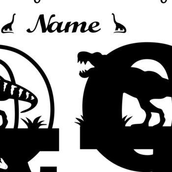 Intra απο ξύλο plywood 3mm-4mm πάχος – T Rex Μονόγραμμα κεφαλαίο γράμμα Q Αρχείο Δίασταση  20x20 cm INTRAFABR-74812614 - Image 2