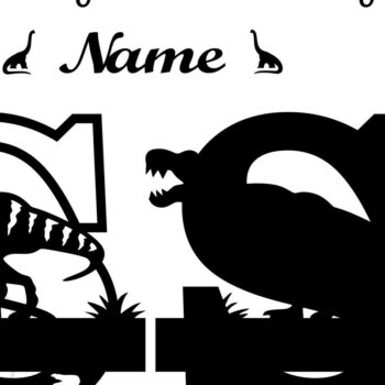 Intra απο ξύλο plywood 3mm-4mm πάχος – T Rex Μονόγραμμα κεφαλαίο γράμμα S Αρχείο Δίασταση  20x20 cm INTRAFABR-74812651 - Image 2