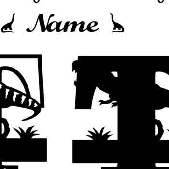 Intra απο ξύλο plywood 3mm-4mm πάχος – Μονόγραμμα T Rex κεφαλαίο γράμμα T αρχείο Δίασταση  20x20 cm INTRAFABR-74812669 - Image 2