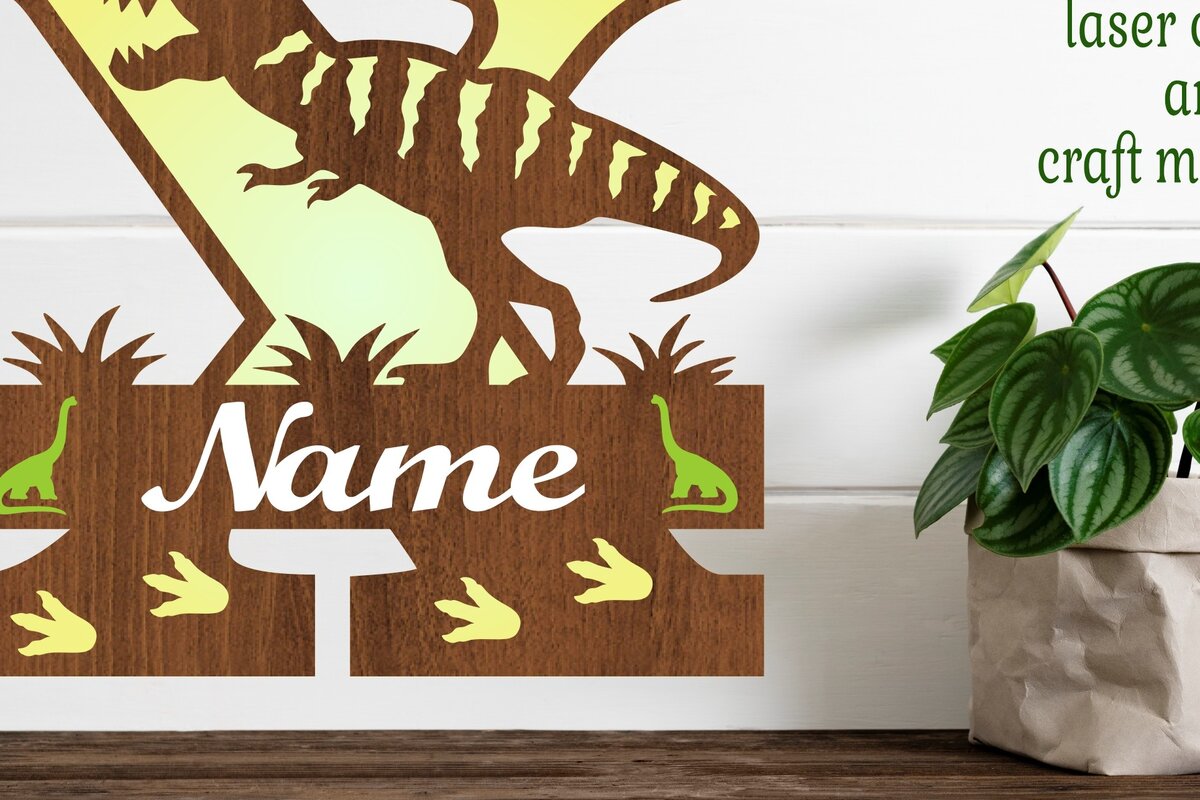 Intra απο ξύλο plywood 3mm-4mm πάχος – T Rex Μονόγραμμα κεφαλαίο γράμμα X Αρχείο Δίασταση  20x20 cm INTRAFABR-74812736