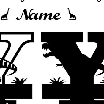 Intra απο ξύλο plywood 3mm-4mm πάχος – T Rex Μονόγραμμα κεφαλαίο γράμμα Y Αρχείο Δίασταση  20x20 cm INTRAFABR-74812748 - Image 2