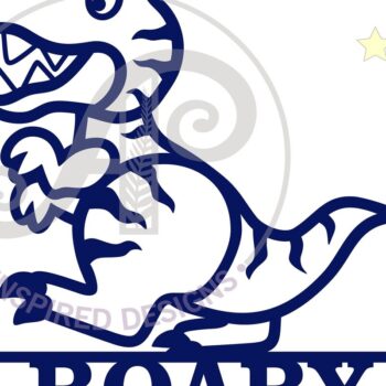 Intra απο ξύλο plywood 3mm-4mm πάχος – Αρχείο λέιζερ Name Sign T Rex Δίασταση  40x30 cm INTRAFABR-64986507 - Image 2