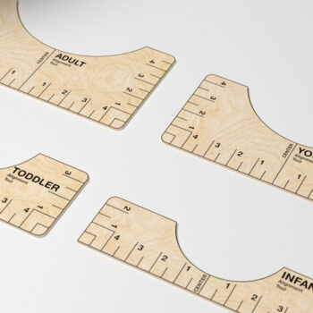 Intra απο ξύλο plywood 3mm-4mm πάχος – Εργαλείο ευθυγράμμισης μπλουζών Δίασταση 20x20 cm INTRAFABR-27964190 - Image 1