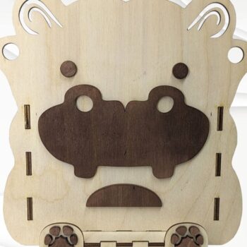 Intra απο ξύλο plywood 3mm-4mm πάχος – Επιτραπέζια διακόσμηση Hippo, Design Δίασταση 40x30 cm INTRAFABR-101847465 - Image 2