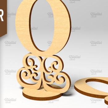 Intra απο ξύλο plywood 3mm-4mm πάχος – Πακέτο λέιζερ αριθμών πίνακα. Γάμος Δίασταση  20x20 cm INTRAFABR-87116618 - Image 11