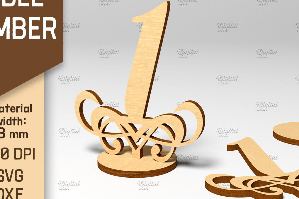 Intra απο ξύλο plywood 3mm-4mm πάχος – Αριθμός πίνακα. Γάμος. Νούμερο 1 Δίασταση  20x20 cm INTRAFABR-87120688