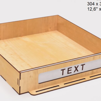 Intra απο ξύλο plywood 3mm-4mm πάχος – Table Organizer 5 Drawers File Δίασταση  20x20 cm INTRAFABR-102528036 - Image 3