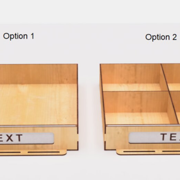 Intra απο ξύλο plywood 3mm-4mm πάχος – Table Organizer 5 Drawers File Δίασταση  20x20 cm INTRAFABR-102528036 - Image 4