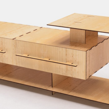 Intra απο ξύλο plywood 3mm-4mm πάχος – Επιτραπέζιο ράφι με συρτάρια Δίασταση  20x20 cm INTRAFABR-114873918 - Image 7