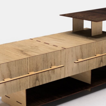 Intra απο ξύλο plywood 3mm-4mm πάχος – Επιτραπέζιο ράφι με συρτάρια Δίασταση  20x20 cm INTRAFABR-114873918 - Image 9