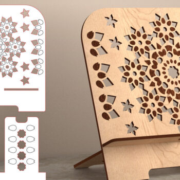 Intra απο ξύλο plywood 3mm-4mm πάχος – Tablet Stand | Αστείο Δίασταση 20x20 cm INTRAFABR-53559397 - Image 1