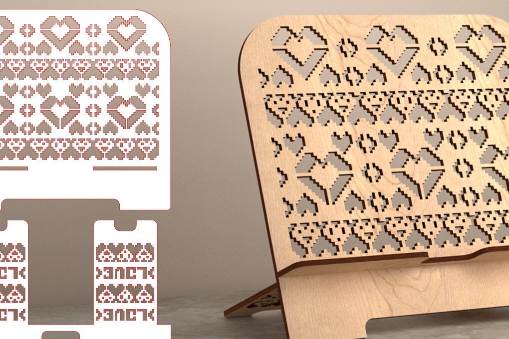 Intra απο ξύλο plywood 3mm-4mm πάχος – Tablet Stand | Αστείο Δίασταση  20x20 cm INTRAFABR-53559028