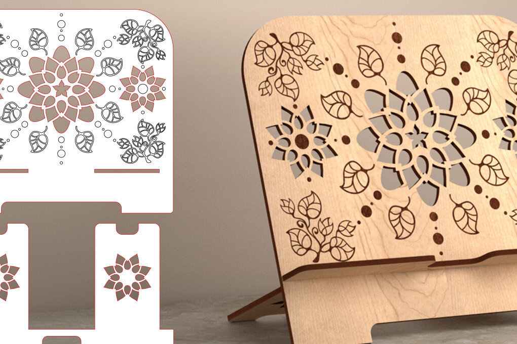 Intra απο ξύλο plywood 3mm-4mm πάχος – Tablet Stand | Αστείο Δίασταση  20x20 cm INTRAFABR-53559072