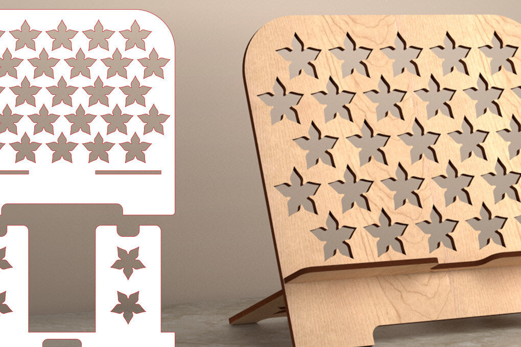 Intra απο ξύλο plywood 3mm-4mm πάχος – Tablet Stand | Αστείο Δίασταση  20x20 cm INTRAFABR-53559129