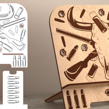 Intra απο ξύλο plywood 3mm-4mm πάχος – Tablet Stand | Αστείο Δίασταση 20x20 cm INTRAFABR-53558924 - Image 7