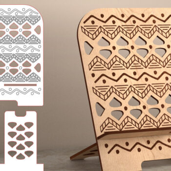 Intra απο ξύλο plywood 3mm-4mm πάχος – Tablet Stand | Αστείο Δίασταση 20x20 cm INTRAFABR-53558924 - Image 9
