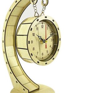 Intra απο ξύλο plywood 3mm-4mm πάχος – Επιτραπέζιο ρολόι, ρολόι εκκρεμές Δίασταση  20x20 cm INTRAFABR-37888544