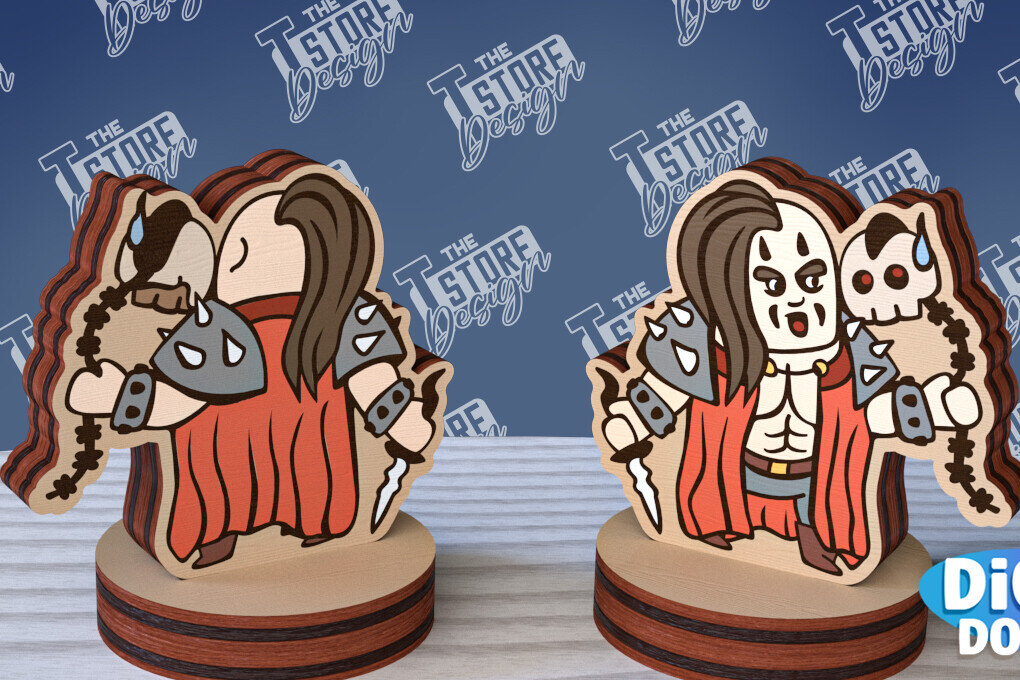 Intra απο ξύλο plywood 3mm-4mm πάχος – Μινιατούρες χαρακτήρων επιτραπέζιου RPG | CNC Δίασταση  20x20 cm INTRAFABR-95174434