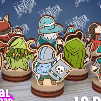 Intra απο ξύλο plywood 3mm-4mm πάχος – Μινιατούρες χαρακτήρων επιτραπέζιου RPG | CNC Δίασταση 20x20 cm INTRAFABR-95174445 - Image 2