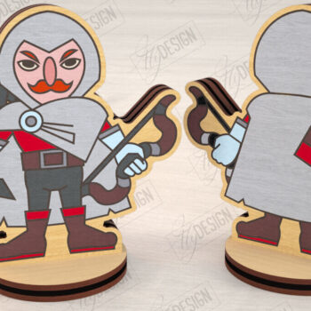 Intra απο ξύλο plywood 3mm-4mm πάχος – Μινιατούρες χαρακτήρων επιτραπέζιου RPG | CNC Δίασταση 20x20 cm INTRAFABR-123428384 - Image 1