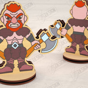 Intra απο ξύλο plywood 3mm-4mm πάχος – Μινιατούρες χαρακτήρων επιτραπέζιου RPG | CNC Δίασταση  20x20 cm INTRAFABR-123428388 - Image 1