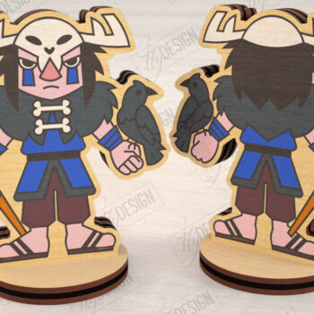 Intra απο ξύλο plywood 3mm-4mm πάχος – Μινιατούρες χαρακτήρων επιτραπέζιου RPG | CNC Δίασταση  20x20 cm INTRAFABR-123600694 - Image 1