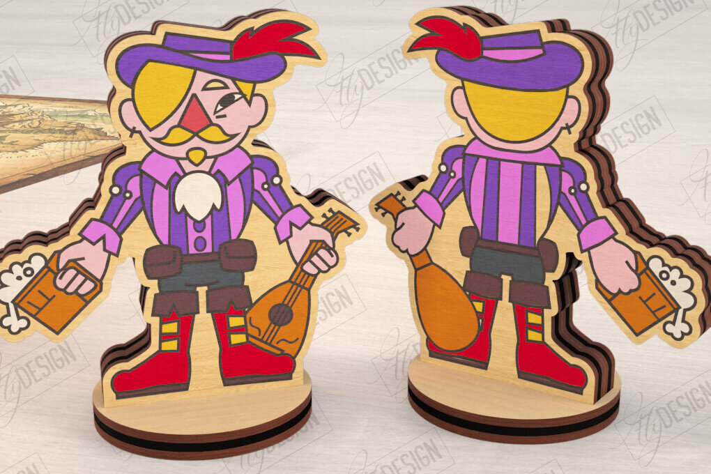 Intra απο ξύλο plywood 3mm-4mm πάχος – Μινιατούρες χαρακτήρων επιτραπέζιου RPG | CNC Δίασταση  20x20 cm INTRAFABR-123600717