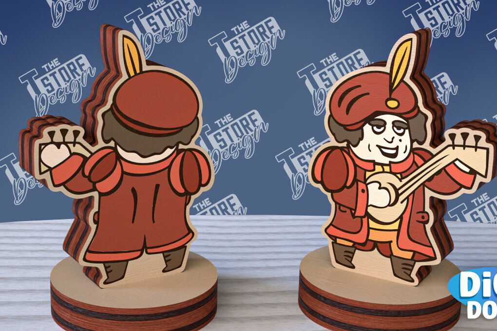 Intra απο ξύλο plywood 3mm-4mm πάχος – Μινιατούρες χαρακτήρων επιτραπέζιου RPG | CNC Δίασταση  20x20 cm INTRAFABR-95174402