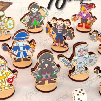 Intra απο ξύλο plywood 3mm-4mm πάχος – Μινιατούρες χαρακτήρων επιτραπέζιου RPG | CNC Δίασταση  20x20 cm INTRAFABR-123600959 - Image 1