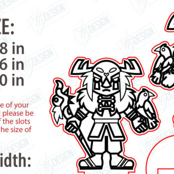 Intra απο ξύλο plywood 3mm-4mm πάχος – Μινιατούρες χαρακτήρων επιτραπέζιου RPG | CNC Δίασταση  20x20 cm INTRAFABR-123600959 - Image 2