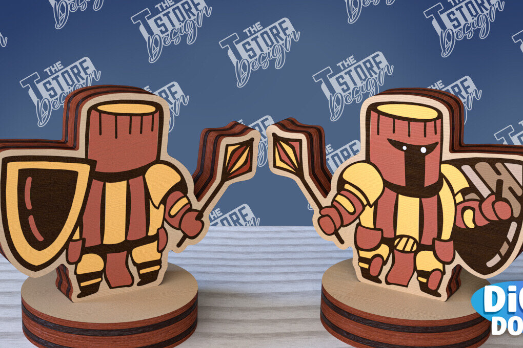 Intra απο ξύλο plywood 3mm-4mm πάχος – Μινιατούρες χαρακτήρων επιτραπέζιου RPG | CNC Δίασταση  20x20 cm INTRAFABR-95174415