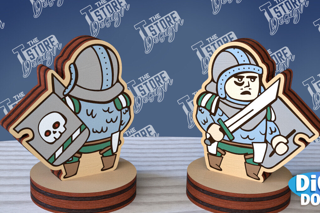 Intra απο ξύλο plywood 3mm-4mm πάχος – Μινιατούρες χαρακτήρων επιτραπέζιου RPG | CNC Δίασταση  20x20 cm INTRAFABR-95174420