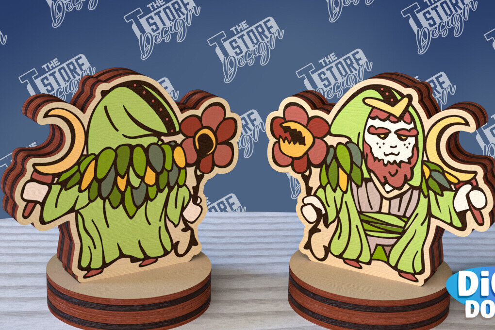 Intra απο ξύλο plywood 3mm-4mm πάχος – Μινιατούρες χαρακτήρων επιτραπέζιου RPG | CNC Δίασταση  20x20 cm INTRAFABR-95174423