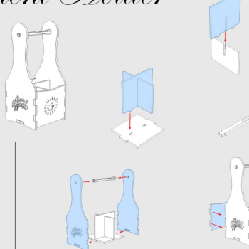 Intra απο ξύλο plywood 3mm-4mm πάχος – Επιτραπέζια οργάνωση μπαχαρικών για εστιατόρια Δίασταση  20x20 cm INTRAFABR-118201639 - Image 3