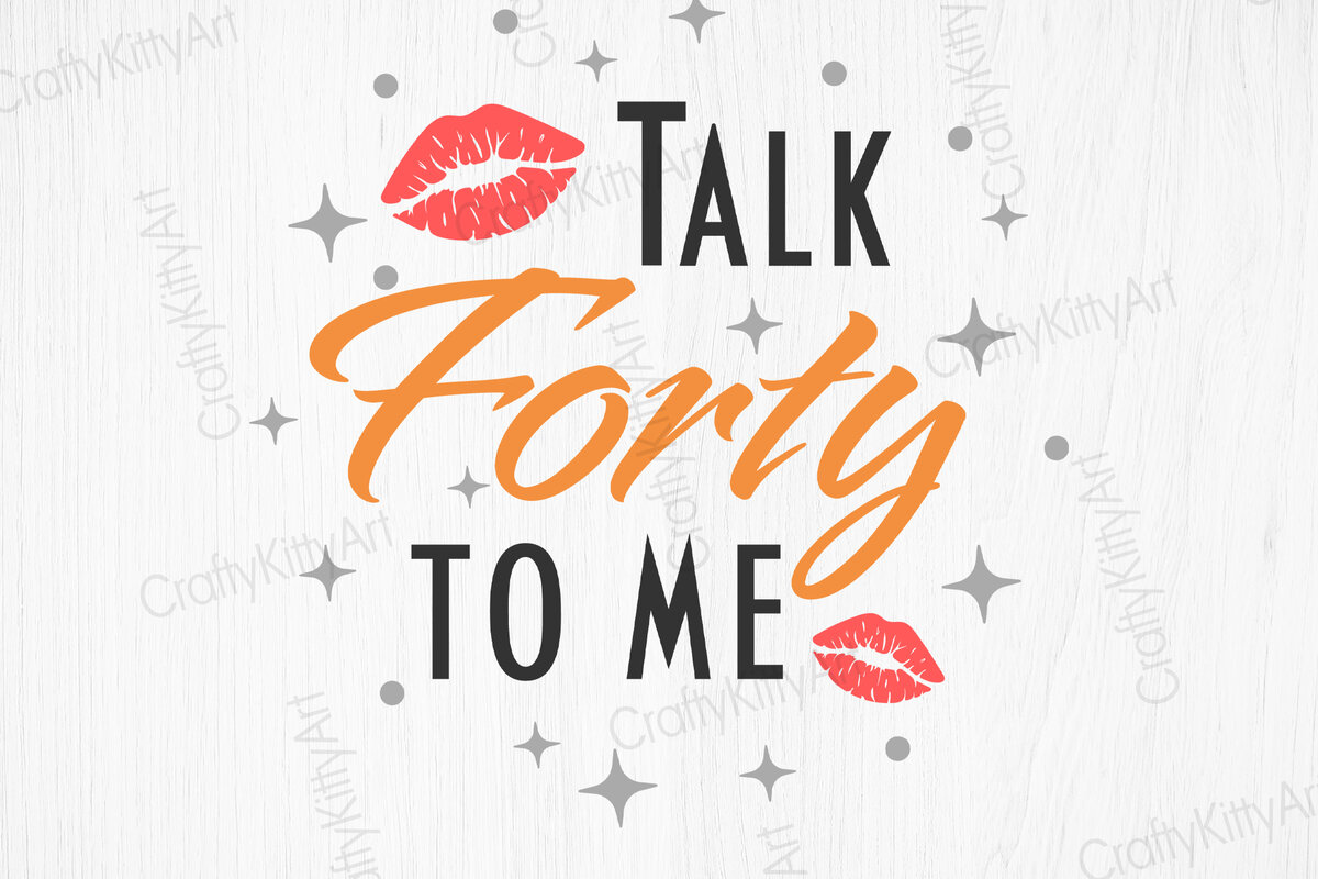 Intra απο ξύλο plywood 3mm-4mm πάχος – Talk Forty to Me, Funny Birthday Δίασταση  20x20 cm INTRAFABR-67645953