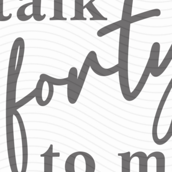 Intra απο ξύλο plywood 3mm-4mm πάχος – Talk Forty to Me PNG Δίασταση  20x20 cm INTRAFABR-109540144 - Image 1