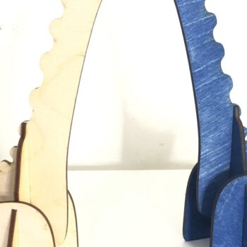 Intra απο ξύλο plywood 3mm-4mm πάχος – Ψηλός Dino Δίασταση  20x20 cm INTRAFABR-36872310 - Image 1