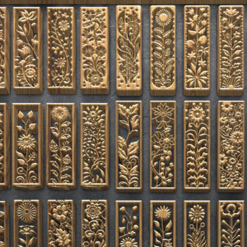 Intra απο ξύλο plywood 3mm-4mm πάχος – Ψηλές λωρίδες Δίασταση 20x20 cm INTRAFABR-124783223 - Image 1