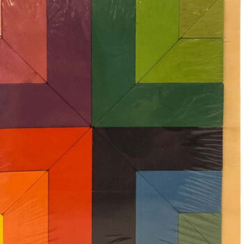 Intra απο ξύλο plywood 3mm-4mm πάχος – Tangram Kids Puzzle, Jigsaw Δίασταση  20x20 cm INTRAFABR-60656627 - Image 2